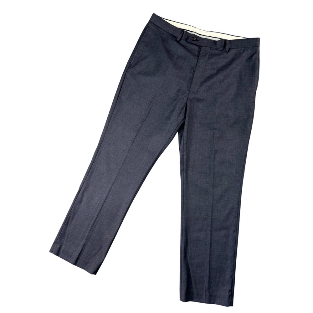 Daniel Cremieux Signature Navy Wool Blend Dress Pants‎ 36x29 Classic Workwear